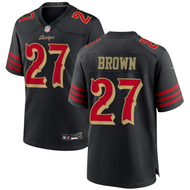 Ji'Ayir Brown San Francisco 49ers 2026 Rivalries Collection Game Jersey - Black