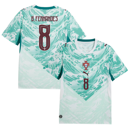 Bruno Fernandes Portugal National Team 2026 World Cup Away Jersey - White