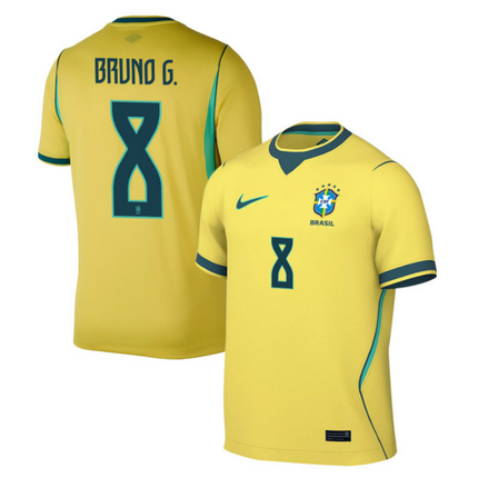 Bruno Guimaraes Brazil National Team 2026 World Cup Home Jersey - Yellow