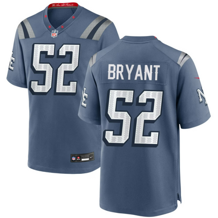 Marcus Bryant New England Patriots 2026 Rivalries Collection Game Jersey - Blue