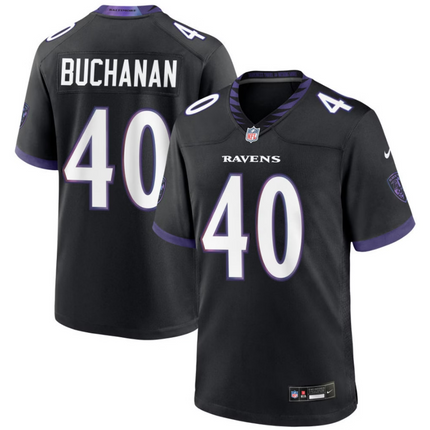 Teddye Buchanan Baltimore Ravens 2026 Alternate Game Jersey - Black