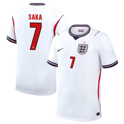 Bukayo Saka England National Team 2026 World Cup Hone Jersey - White