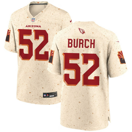 Jordan Burch Arizona Cardinals 2026 Rivalries Collection Game Jersey - Natural