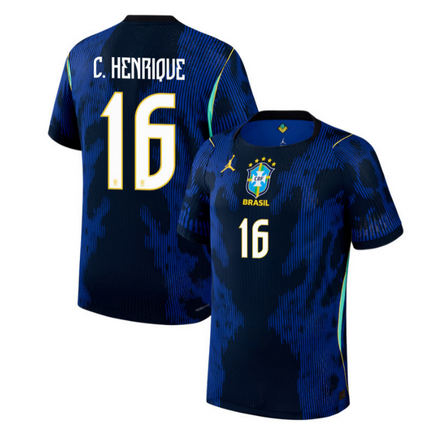 Caio Henrique Brazil National Team 2026 World Cup Away Jersey - Blue