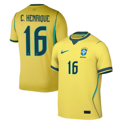 Caio Henrique Brazil National Team 2026 World Cup Home Jersey - Yellow