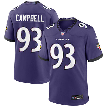 Calais Campbell Baltimore Ravens 2026 Game Jersey - Purple