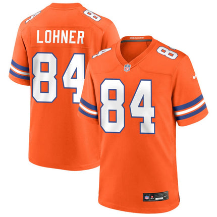 Caleb Lohner Denver Broncos Mile High Collection 1977 Throwback Game Jersey - Orange