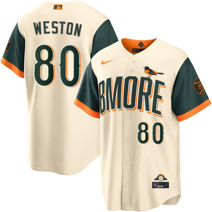 Cameron Weston Baltimore Orioles 2026 City Connect Jersey - Cream