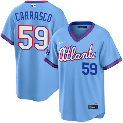 Carlos Carrasco Atlanta Braves 2026 City Connect Stadium Jersey - Powder Blue