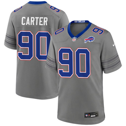 Dewayne Carter Buffalo Bills 2026 City Game Jersey - Gray Nickel