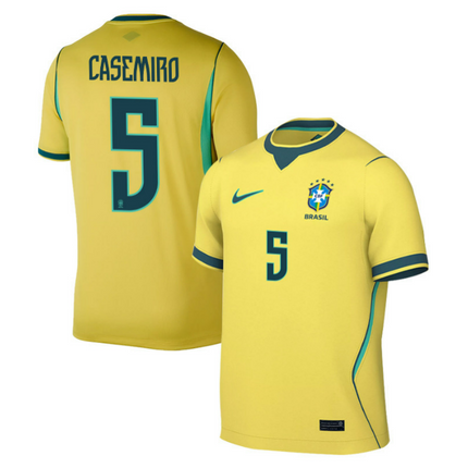 Casemiro Brazil National Team 2026 World Cup Home Jersey - Yellow