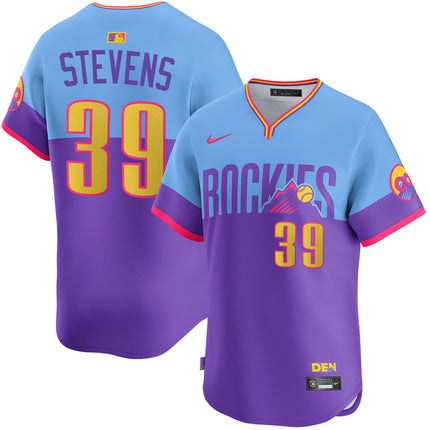 Chad Stevens Colorado Rockies City Connect Limited Jersey - Purple
