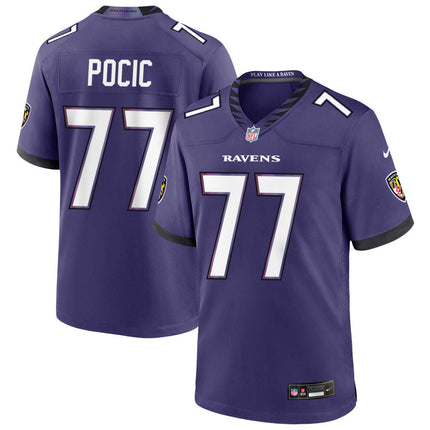 Chandler Rivers Baltimore Ravens 2026 Game Jersey - Purple