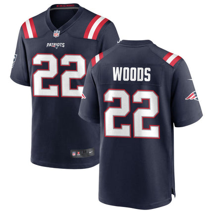 Charles Woods New England Patriots 2026 Game Jersey - Navy
