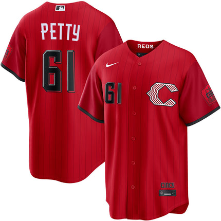 Chase Petty Cincinnati Reds 2026 City Connect Limited Jersey - Red