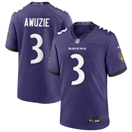 Chidobe Awuzie Baltimore Ravens 2026 Game Jersey - Purple