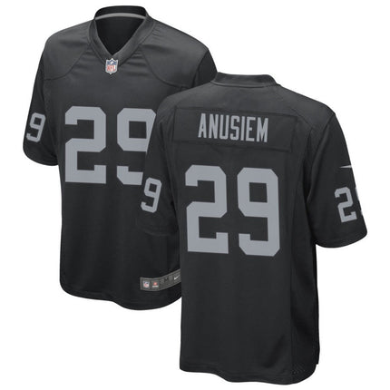 Chigozie Anusiem Las Vegas Raiders 2026 Game Jersey - Black