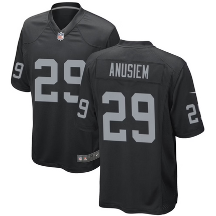 Chigozie Anusiem Las Vegas Raiders 2026 Game Jersey - Black