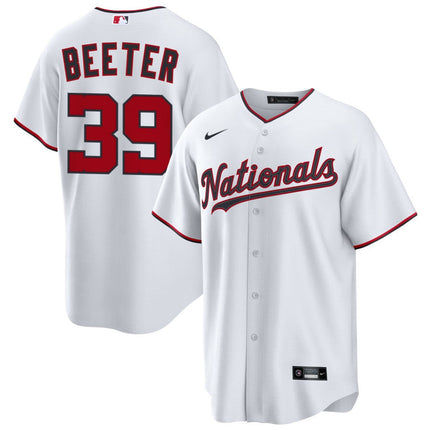 Clayton Beeter Washington Nationals 2026 Home Jersey - White
