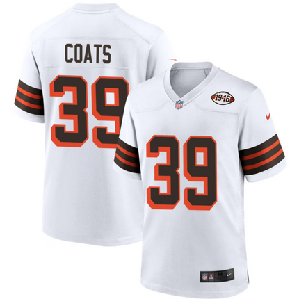 Michael Coats Jr. Cleveland Browns 1946 Collection Alternate Jersey - White