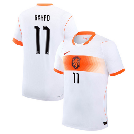 Cody Gakpo Netherlands National Team 2026 World Cup Away Stadium Jersey - White