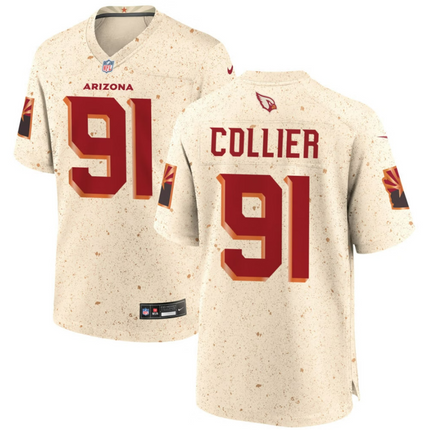 L.J. Collier Arizona Cardinals 2026 Rivalries Collection Game Jersey - Natural