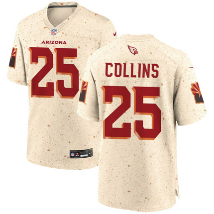 Zaven Collins Arizona Cardinals 2026 Rivalries Collection Game Jersey - Natural