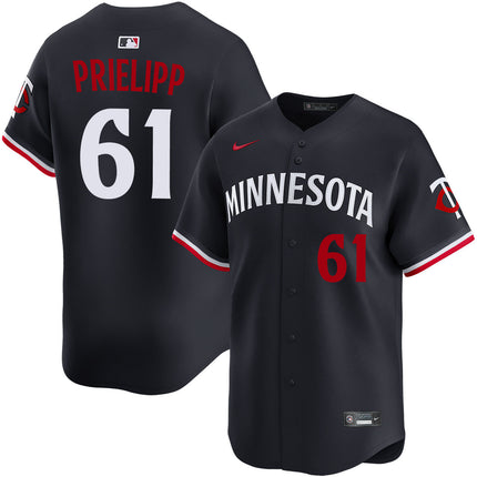 Connor Prielipp Minnesota Twins 2026 Alternate Limited Jersey - Navy