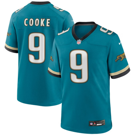 Logan Cooke Jacksonville Jaguars 2026 Throwback Game Jersey - Teal Prowler