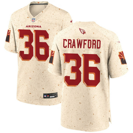 Kitan Crawford Arizona Cardinals 2026 Rivalries Collection Game Jersey - Natural