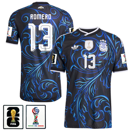 Cristian Romero Argentina National Team 2026 World Cup Away Jersey - Blue