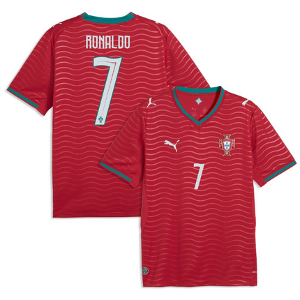 Cristiano Ronaldo Portugal National Team 2026 World Cup Home Jersey - Red