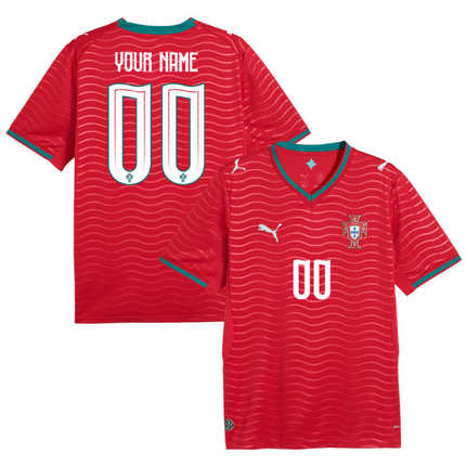 Custom Name Portugal National Team 2026 World Cup Home Jersey - Red