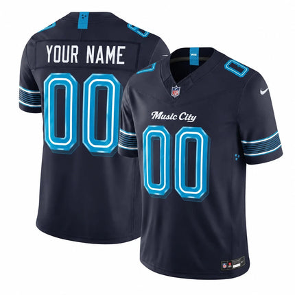 Custom Name Tennessee Titans 2026 Rivalries Limited Stitched Jersey - Navy