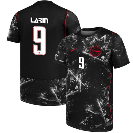 Cyle Larin Canada National Team 2026 World Cup Away Jersey - Black
