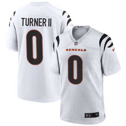 DJ Turner II Cincinnati Bengals 2026 Game Jersey - White