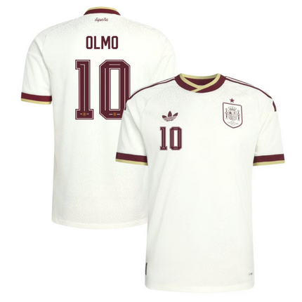 Dani Olmo Spain National Team 2026 World Cup Away Jersey - White