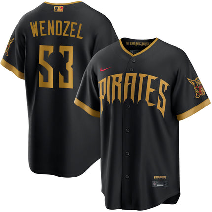 Davis Wendzel Pittsburgh Pirates 2026 City Connect Stadium Jersey - Black