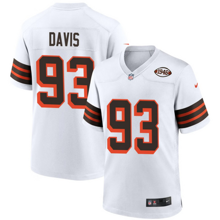 Kalia Davis Cleveland Browns 1946 Collection Alternate Jersey - White