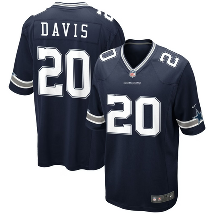 Malik Davis Dallas Cowboys 2026 Game Jersey - Navy