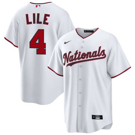 Daylen Lile Washington Nationals 2026 Home Jersey - White