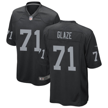 Delmar Glaze Las Vegas Raiders 2026 Game Jersey - Black