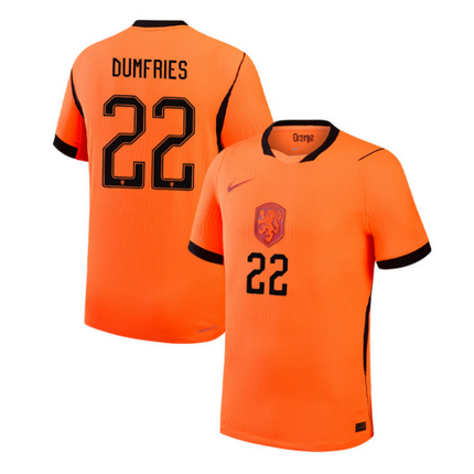 Denzel Dumfries Netherlands National Team 2026 World Cup Home Stadium Jersey - Orange