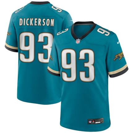 Matt Dickerson Jacksonville Jaguars 2026 Throwback Game Jersey - Teal Prowler