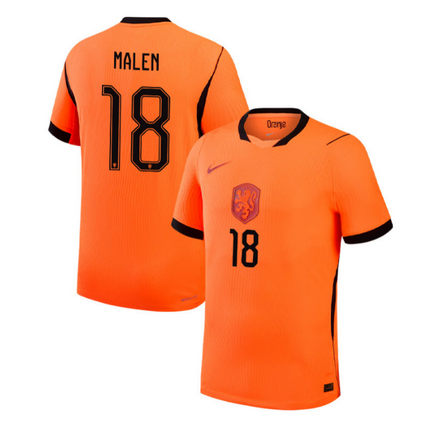Donyell Malen Netherlands National Team 2026 World Cup Home Stadium Jersey - Orange