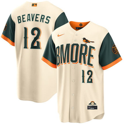 Dylan Beavers Baltimore Orioles 2026 City Connect Jersey - Cream