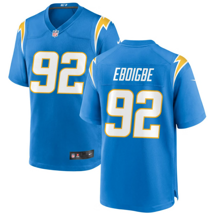 Justin Eboigbe Los Angeles Chargers 2026 Game Jersey - Powder Blue