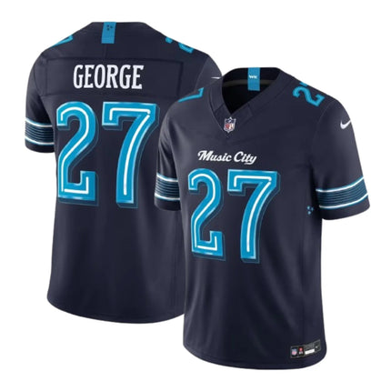 Eddie George Tennessee Titans 2026 Rivalries Limited Stitched Jersey - Navy