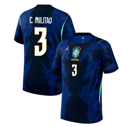 Eder Militao Brazil National Team 2026 World Cup Away Jersey - Blue
