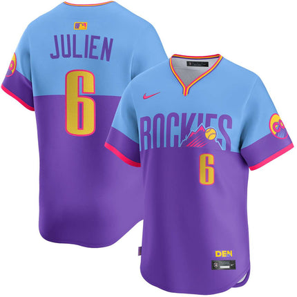 Edouard Julienn Colorado Rockies City Connect Limited Jersey - Purple
